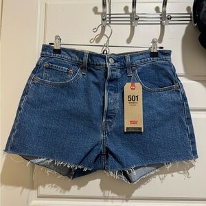 Levi's Women's Blue Denim Shorts